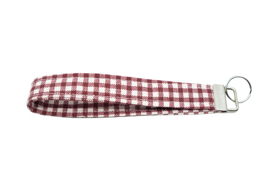 Gingham Keychain Wristlet