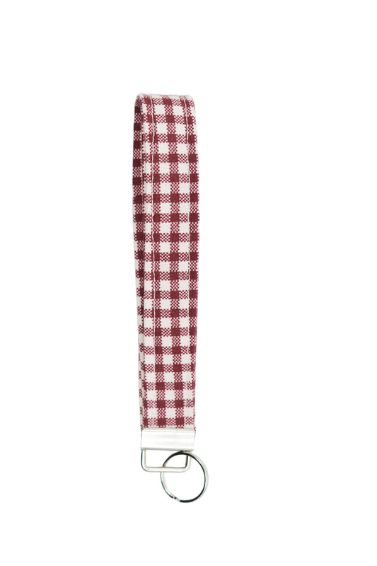 Gingham Keychain Wristlet