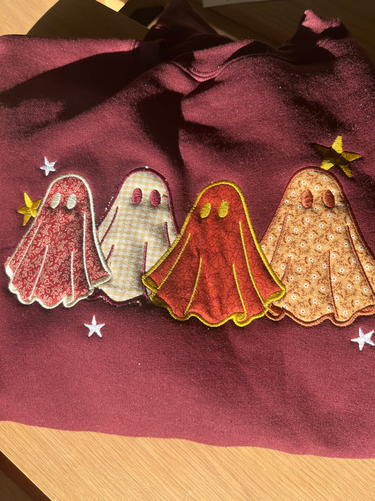 Ghost Friends Applique Sweatshirt PRE-ORDER